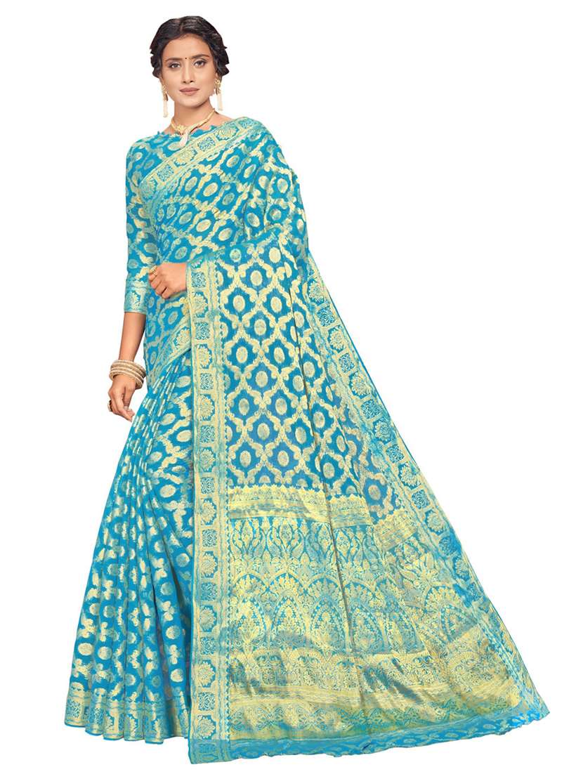 women's banarasi saree with blouse