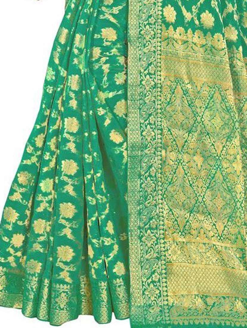women's banarasi saree with blouse - 18379192 -  Standard Image - 1