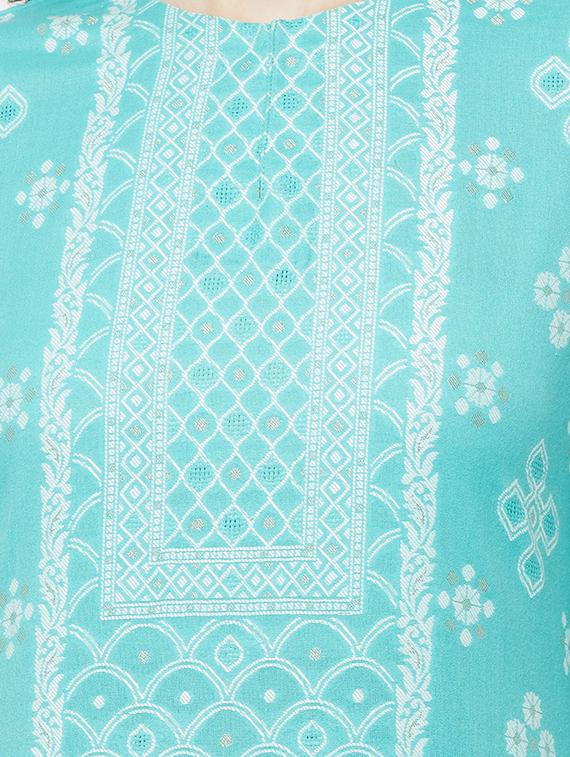 self design unstitched suit set - 18379667 - Standard Image - 4