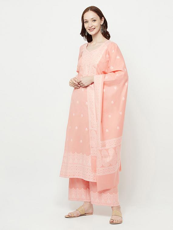 orange unstitched suit set - 18379684 - Standard Image - 1