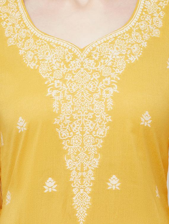 yellow unstitched suit set - 18379685 - Standard Image - 4
