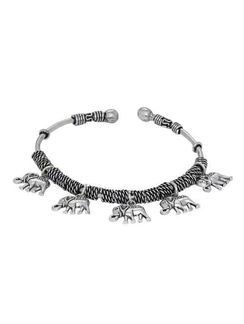 elephant charm adjustable oxidized bracelet - 18379703 -  Standard Image - 0
