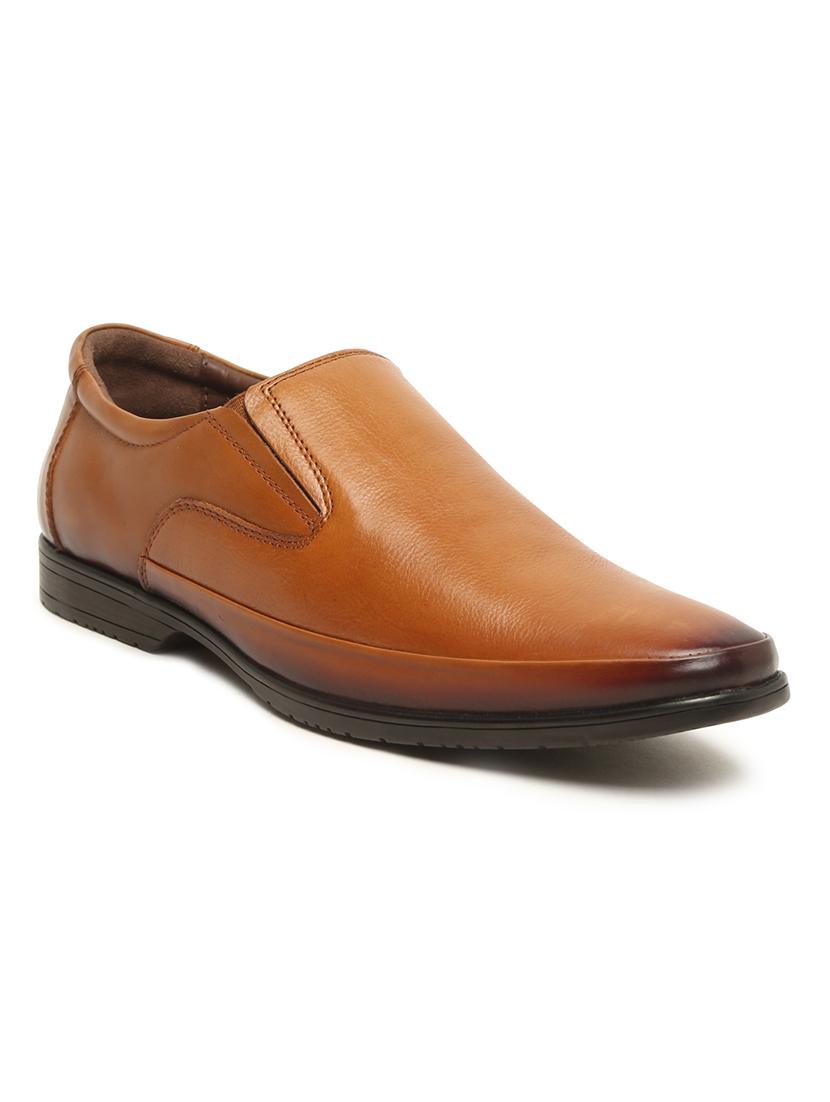 tan leather slip on ons - 18379719 -  Standard Image - 1