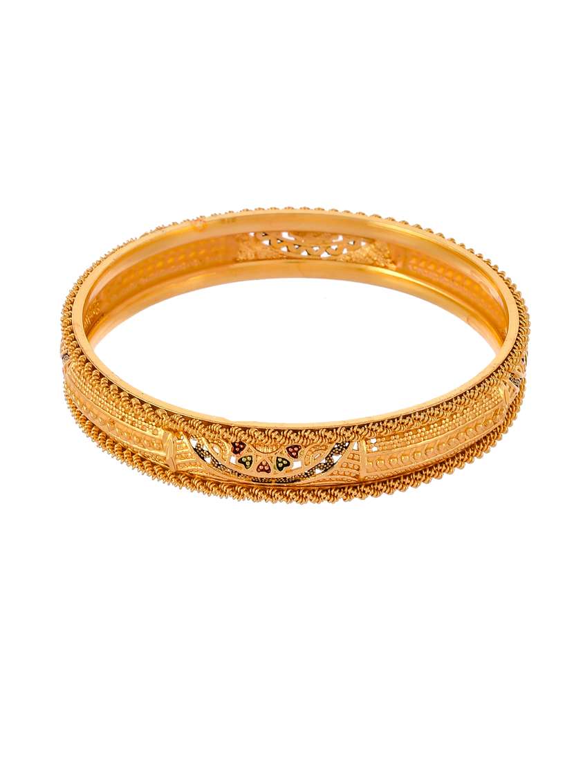  gold plated brass bangles - 18380608 -  Standard Image - 1