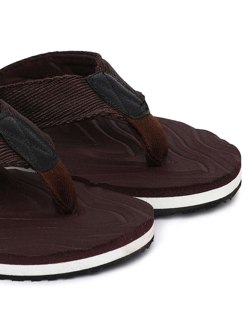 brown pvc slip on flip flops - 18381231 -  Standard Image - 4