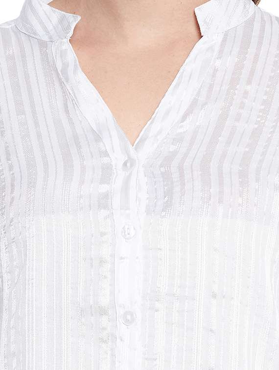 long sleeved striped regular shirt - 18381336 -  Standard Image - 4