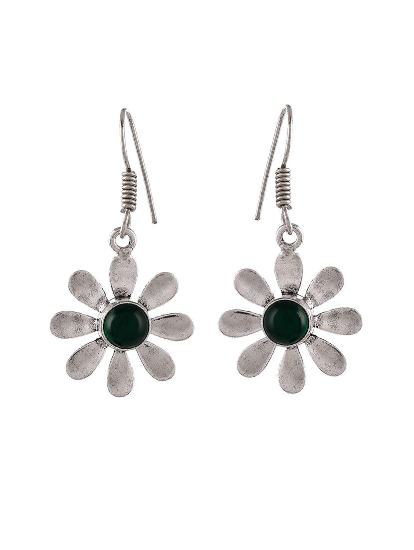 green brass drop earring - 18381348 -  Standard Image - 1