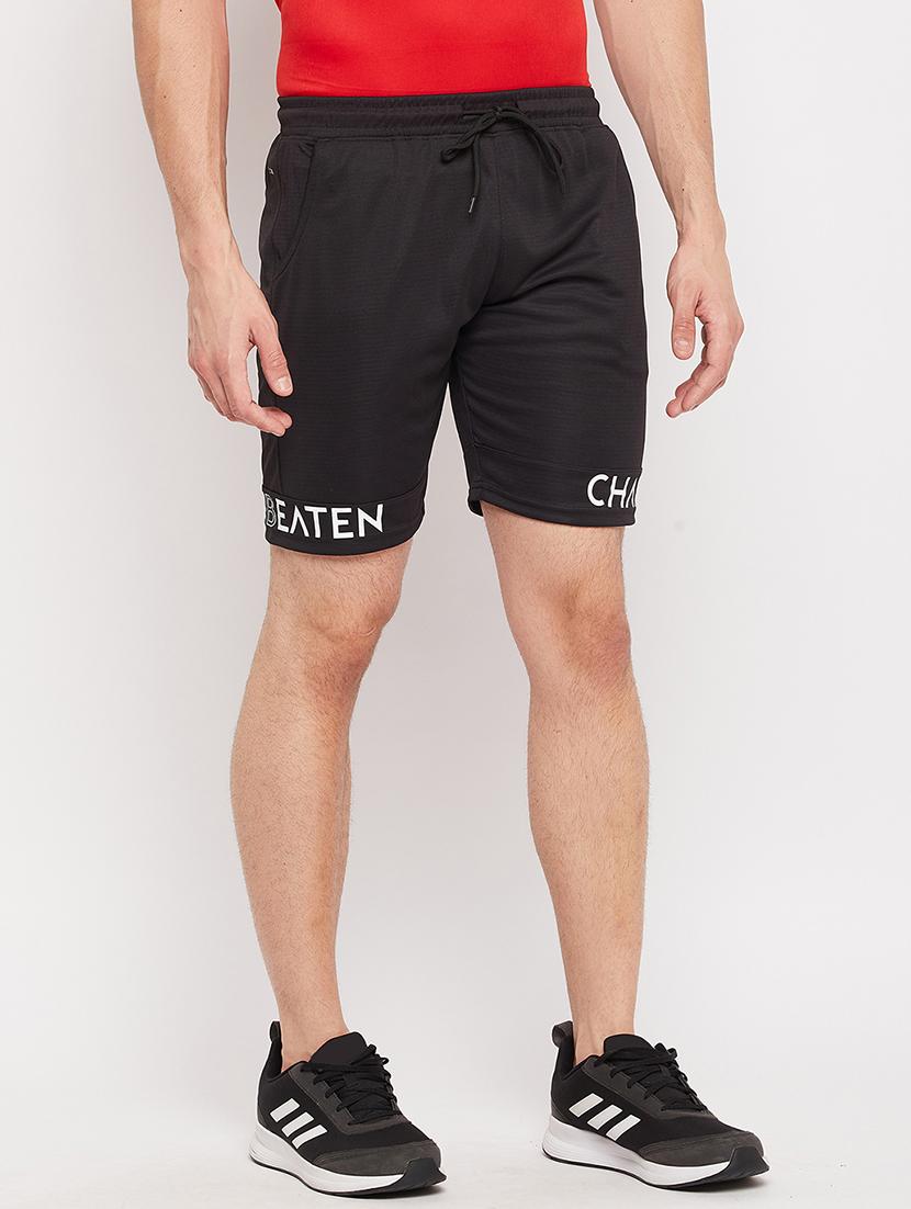 black printed short - 18381392 - Standard Image - 1