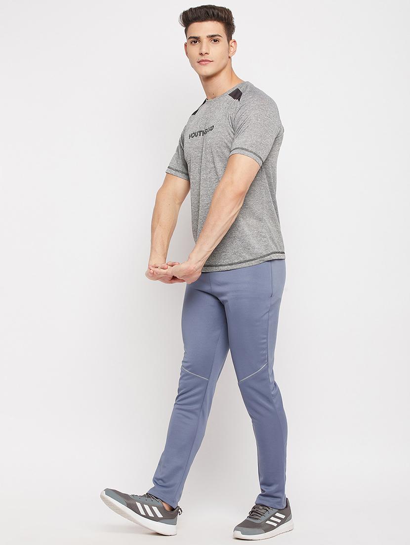 grey chest-printed t-shirt - 18381403 - Standard Image - 4