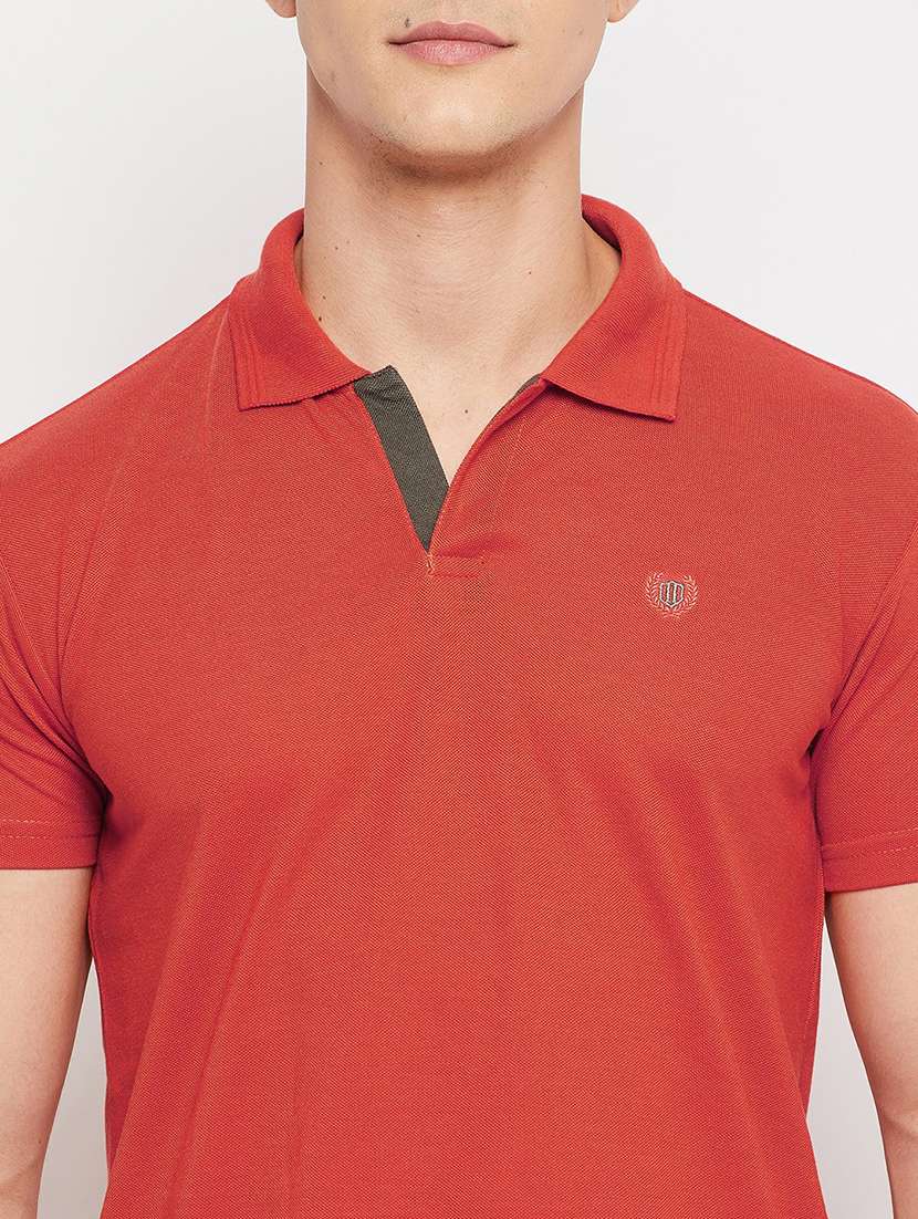 men solids polo neck t-shirts - 18381426 - Standard Image - 4