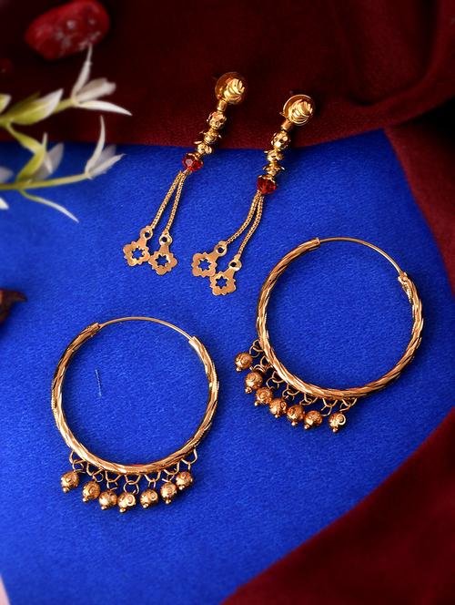 gold brass balli earring - 18381721 - Standard Image - 0