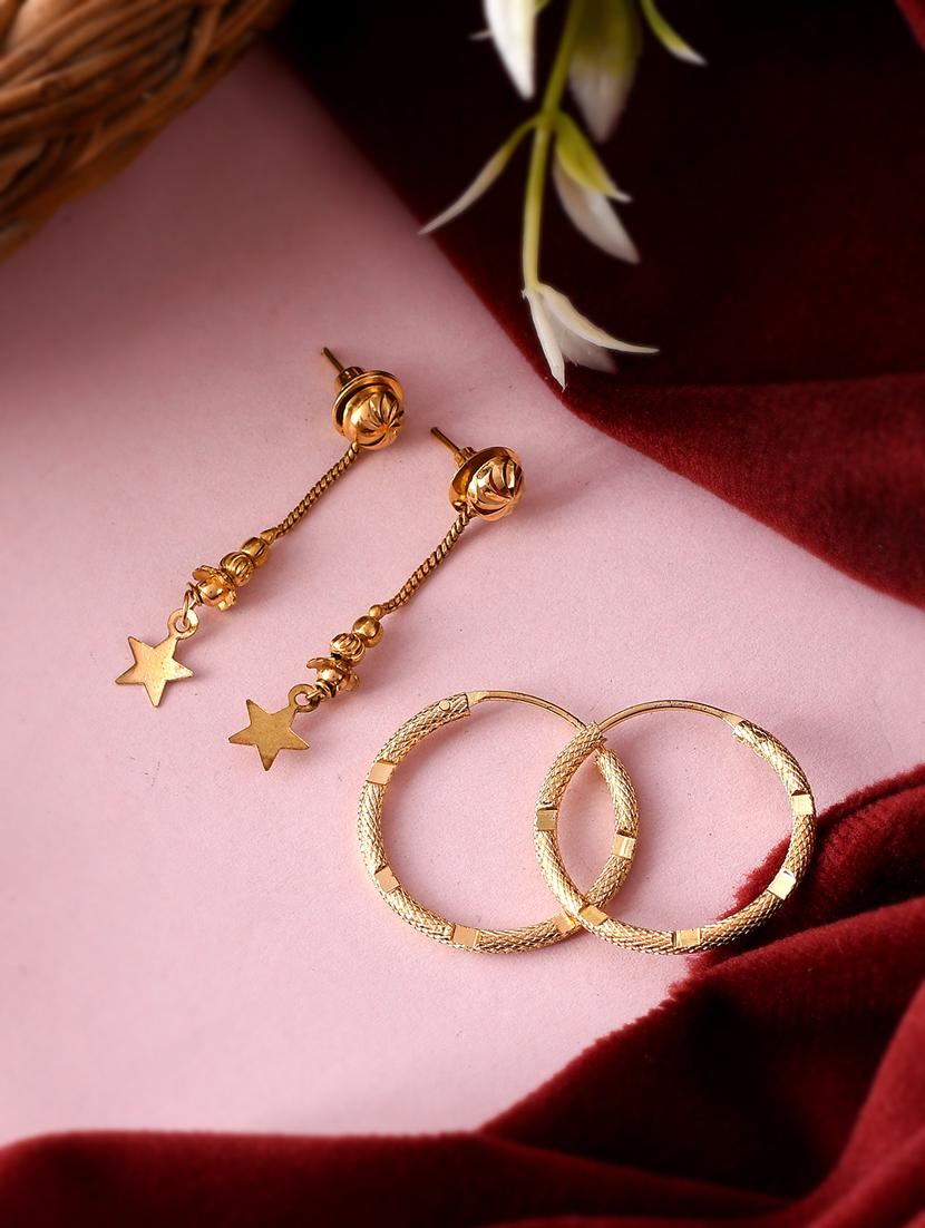 gold brass balli earring - 18381722 -  Zoom Image - 0