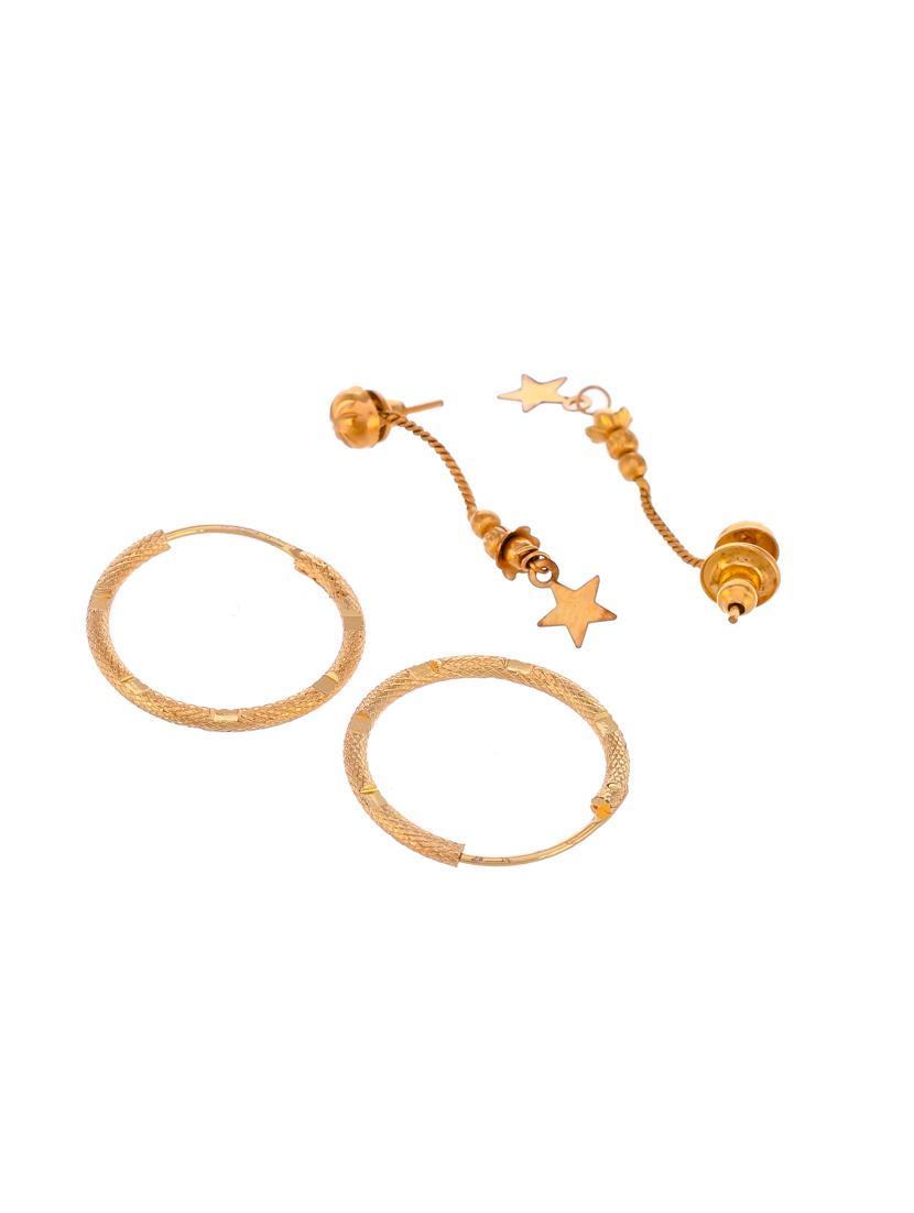 gold brass balli earring - 18381722 - Standard Image - 1