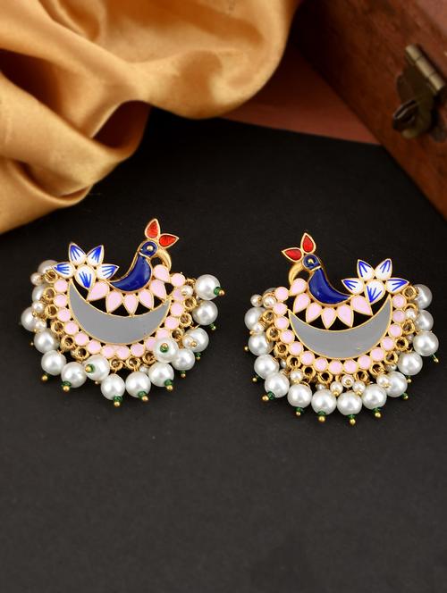 multi colored brass studs earring - 18381836 -  Standard Image - 0