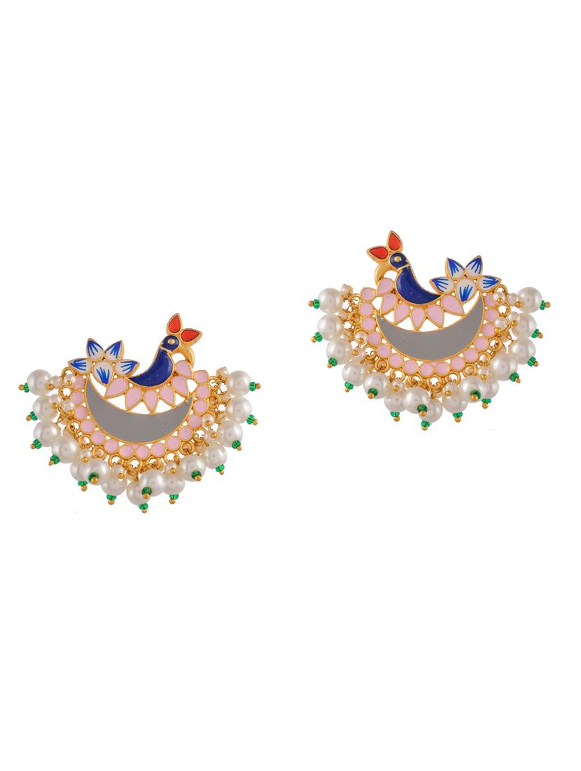 multi colored brass studs earring - 18381836 -  Standard Image - 1