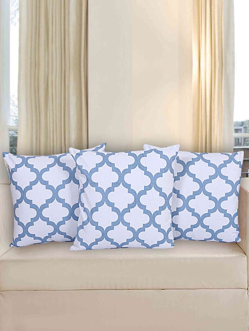 texstylehome assorted reversible jaipuri print pure cotton cushion covers