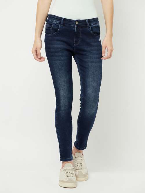 women's plain slim fit jeans - 18381899 - Standard Image - 0