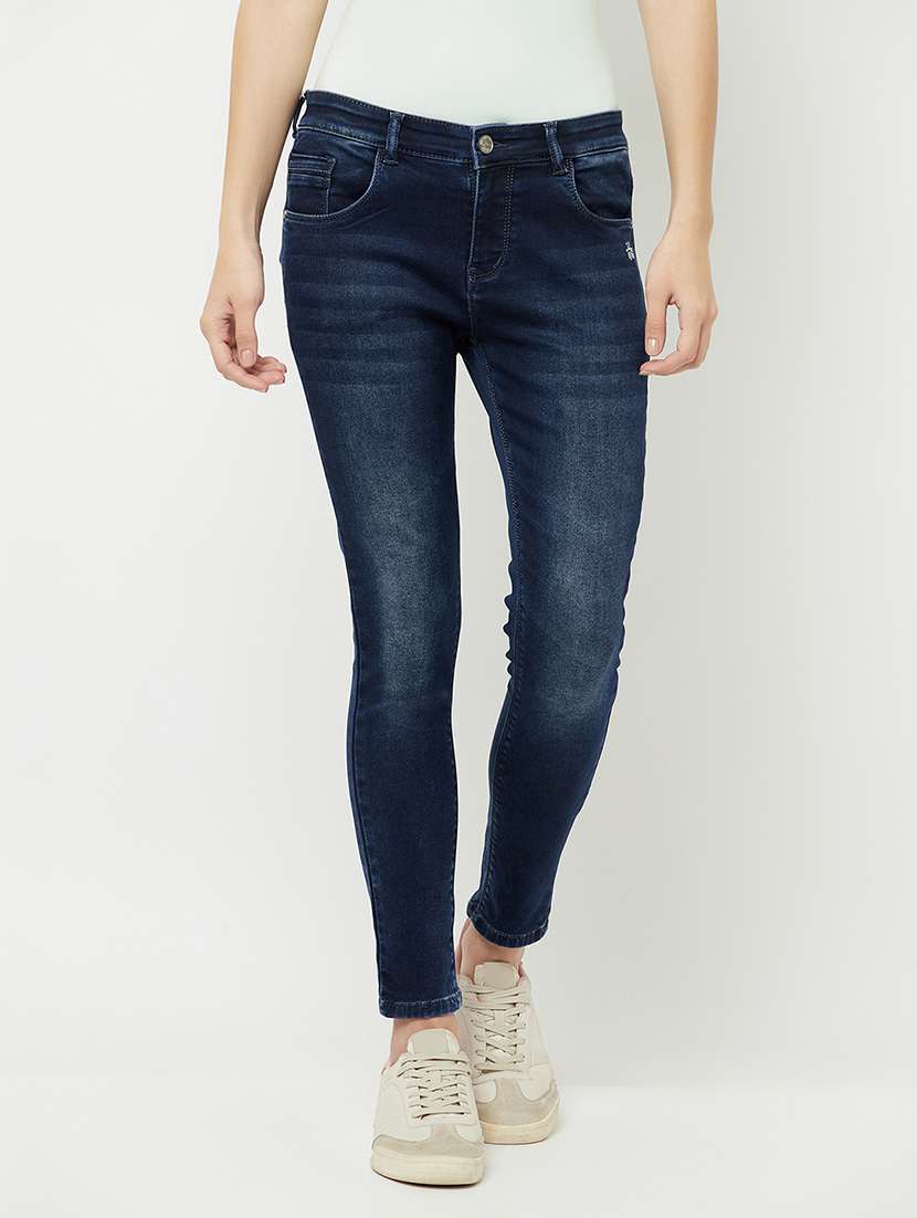 women's plain slim fit jeans - 18381899 - Zoom Image - 0