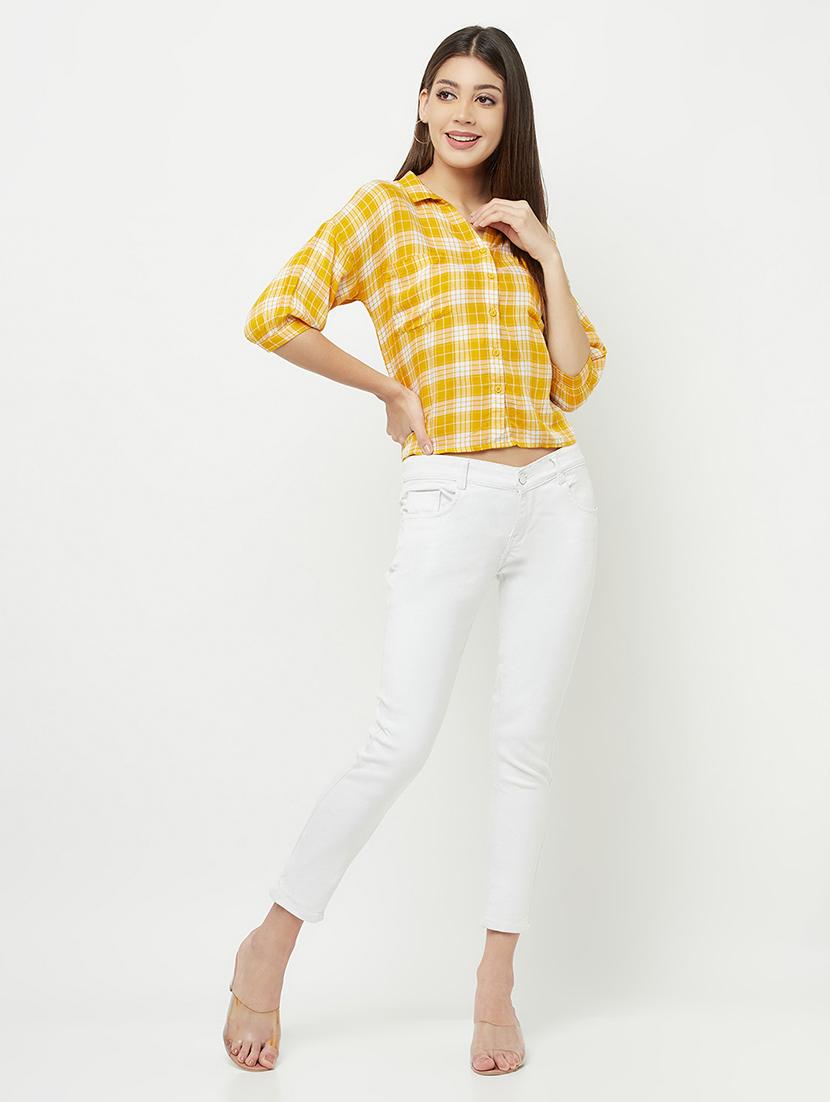 three fourth sleeved checkered regular shirt - 18381956 - Standard Image - 4