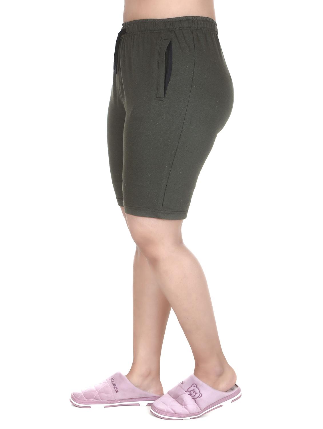 draw-string waist solid shorts - 18381974 - Standard Image - 1