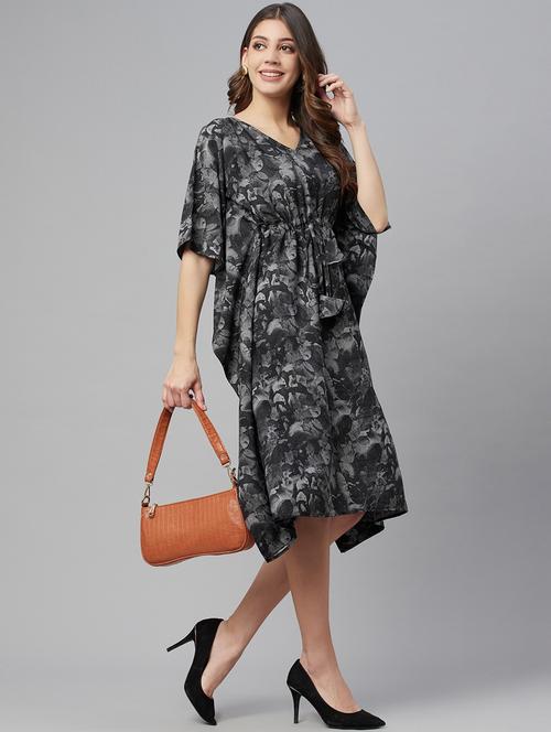 women's fit & flare abstract dress - 18382722 - Standard Image - 0