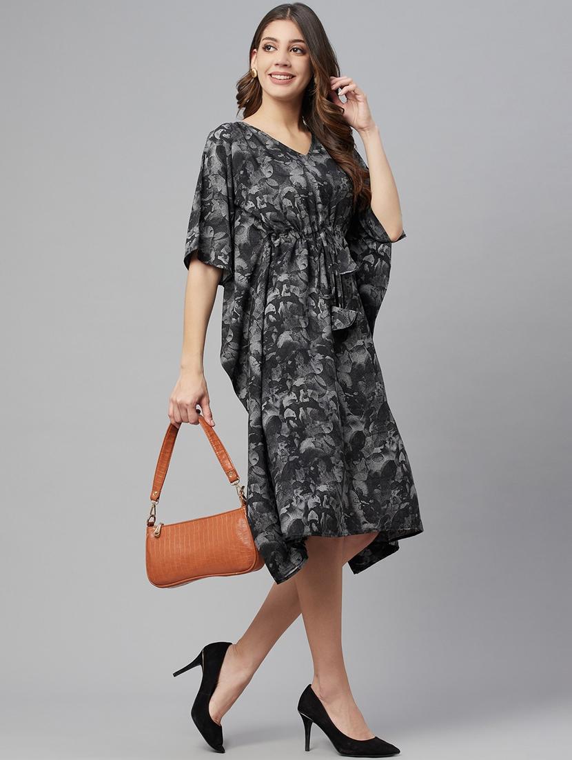 women's fit & flare abstract dress - 18382722 - Zoom Image - 0
