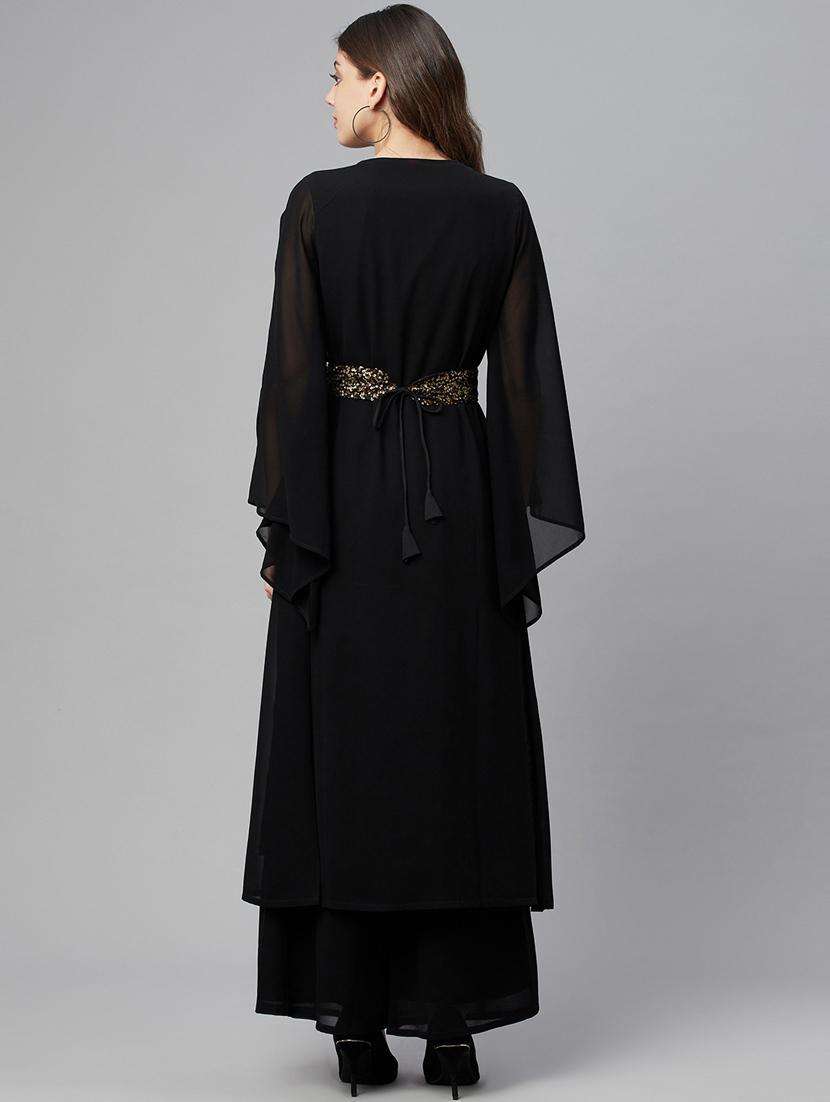 sequined top, shrug, belt and palazzo set - 18382731 -  Standard Image - 4