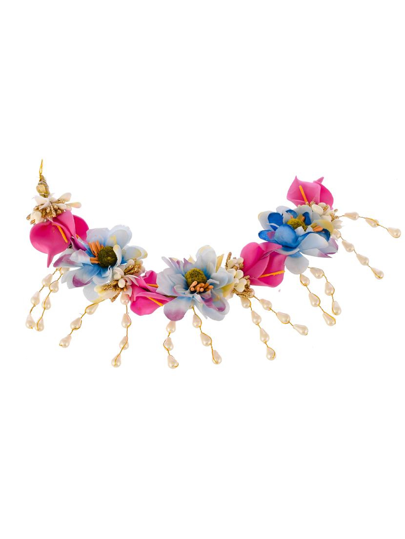 women pink colored embellished hair accessory set - 18382864 - Standard Image - 1