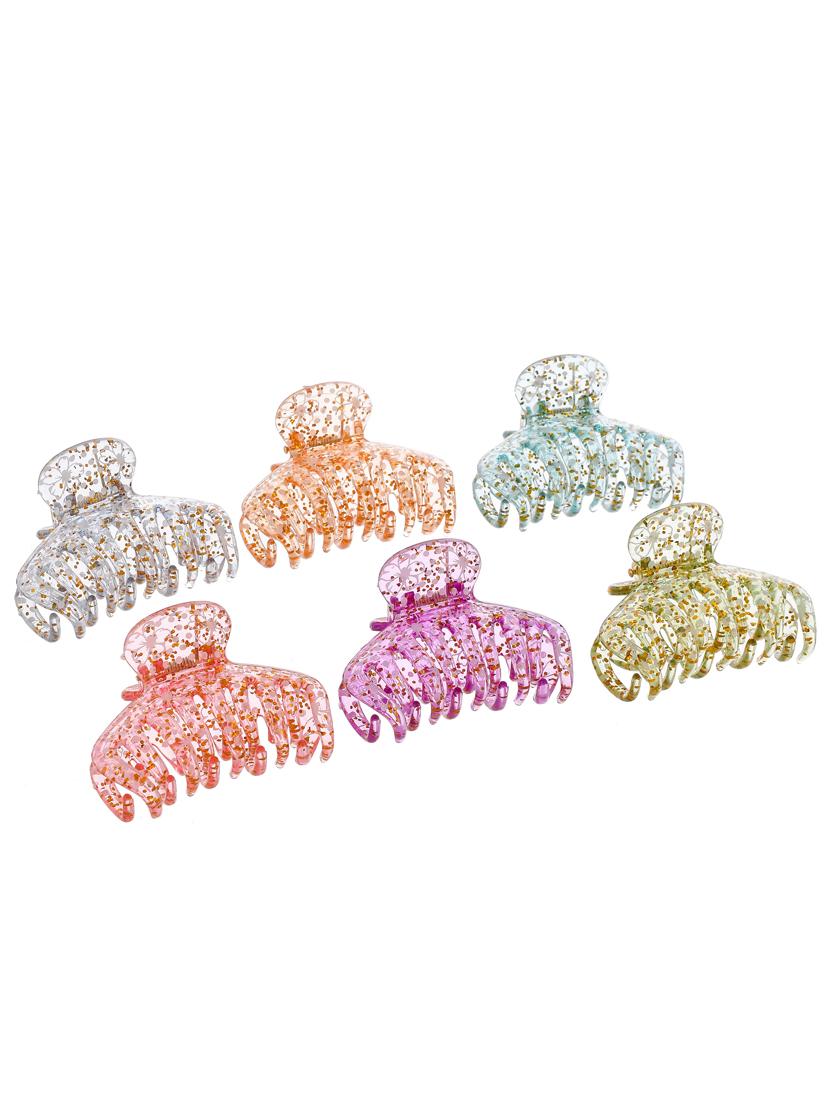 set of 6 multi colored claw clips - 18382981 - Standard Image - 1