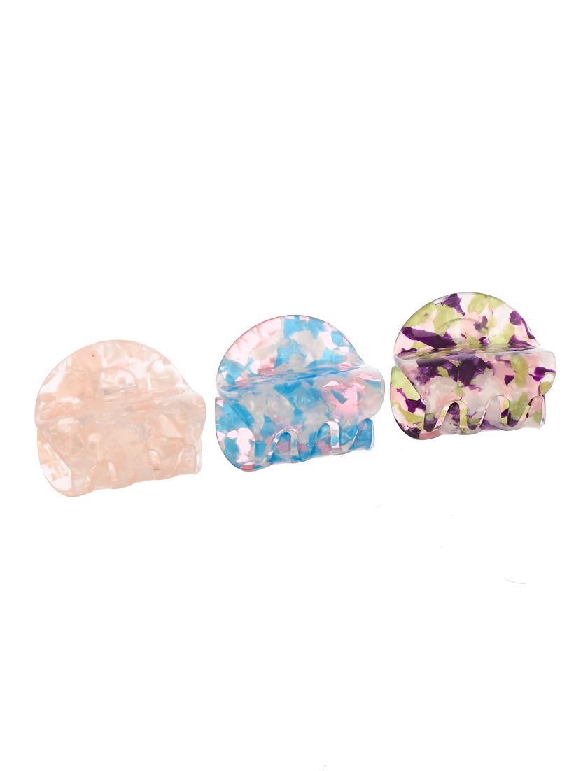 set of 3 multi colored claw clips - 18383003 - Standard Image - 1