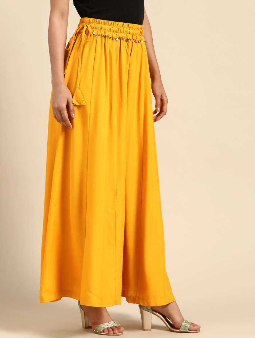 sequin detail flared palazzo - 18383045 -  Standard Image - 1