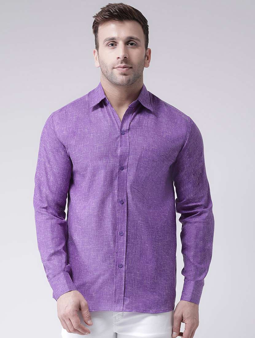 mens melange casual shirt