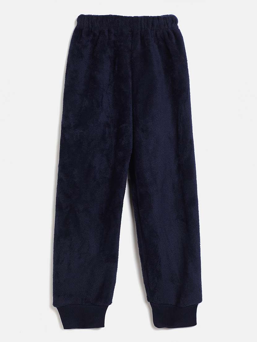 navy blue sweatshirt with pyjama full length sets - 18384022 -  Standard Image - 4