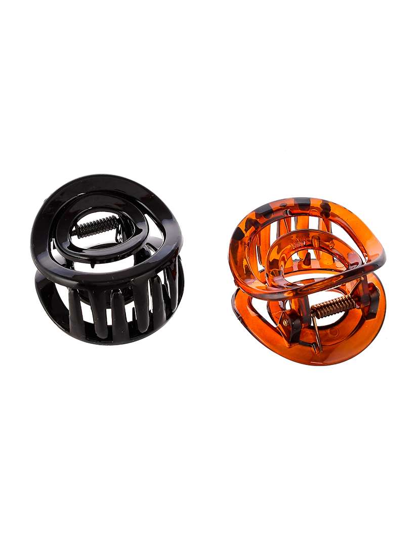 brown & black claw clips - 18384104 -  Standard Image - 1