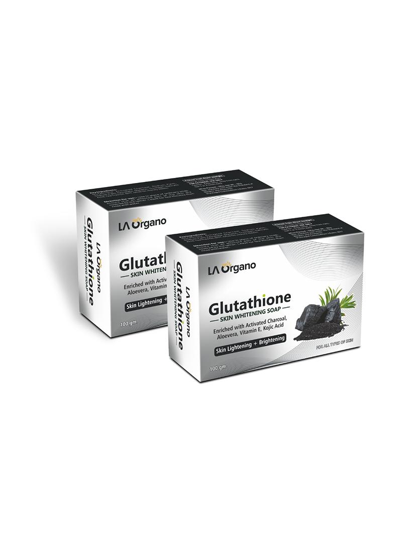 la organo glutathione charcoal skin lightening & brightening soap for all skin type (200 g) - 18384406 - Zoom Image - 0