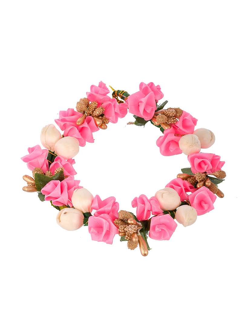  pink & gold toned embellished hair accessory set - 18384452 -  Standard Image - 1