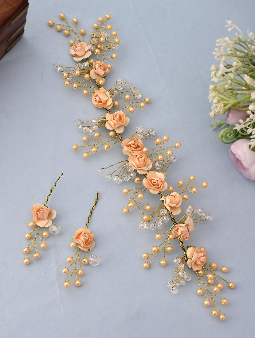 bridal hair tiara artificial beads hair ornament - 18385224 - Zoom Image - 0
