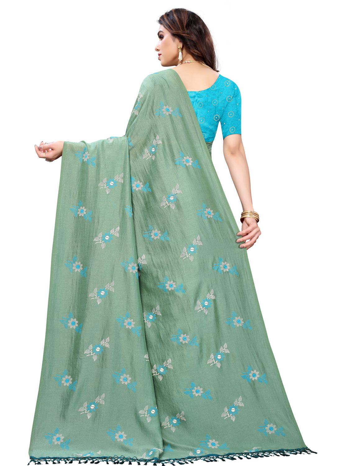floral printed saree - 18385615 - Standard Image - 1