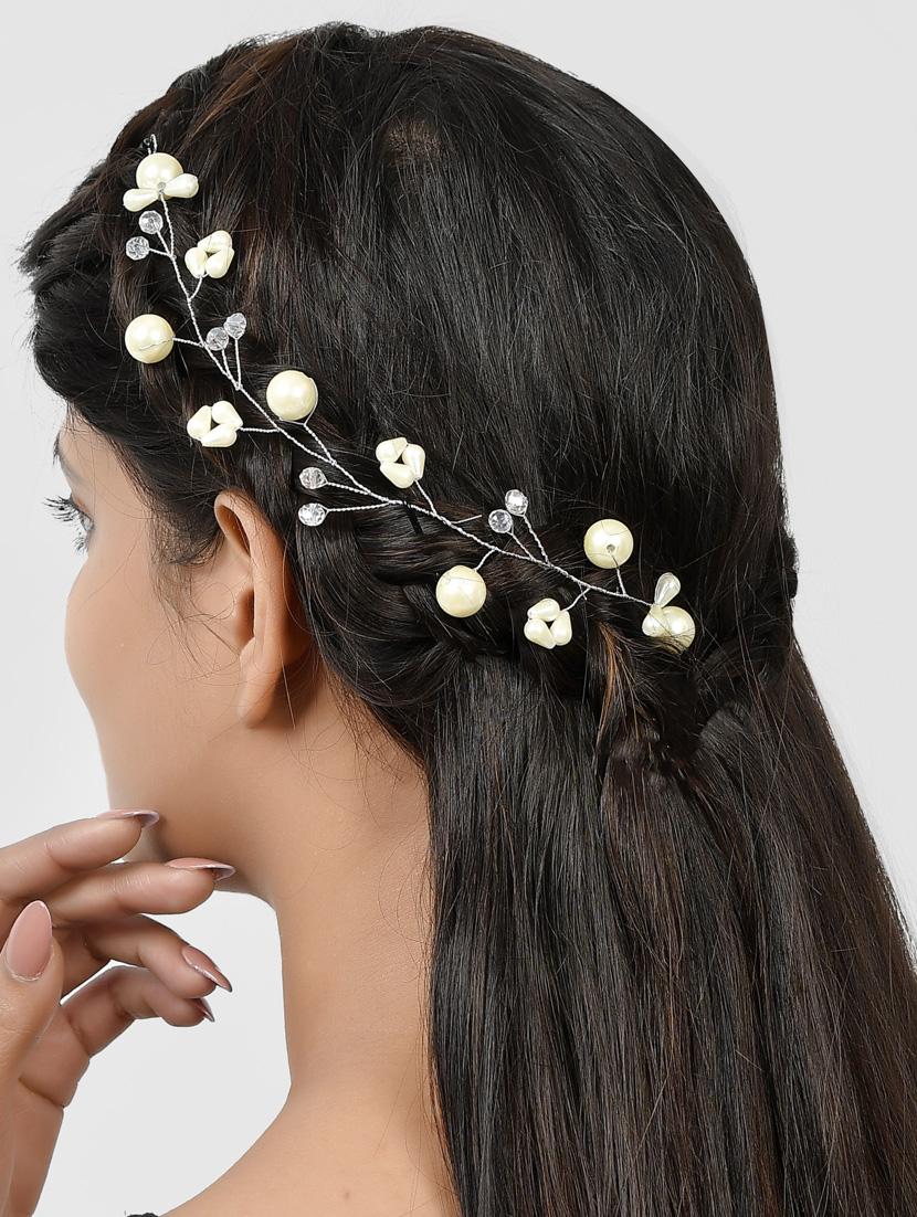 pearl beads hair vine accessory - 18386339 - Standard Image - 4