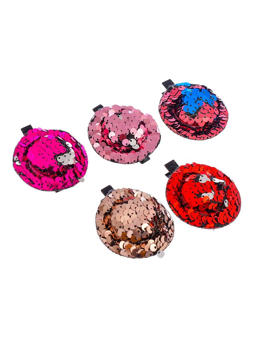 set of 5 sequin hat alligator clip - 18386590 -  Standard Image - 1