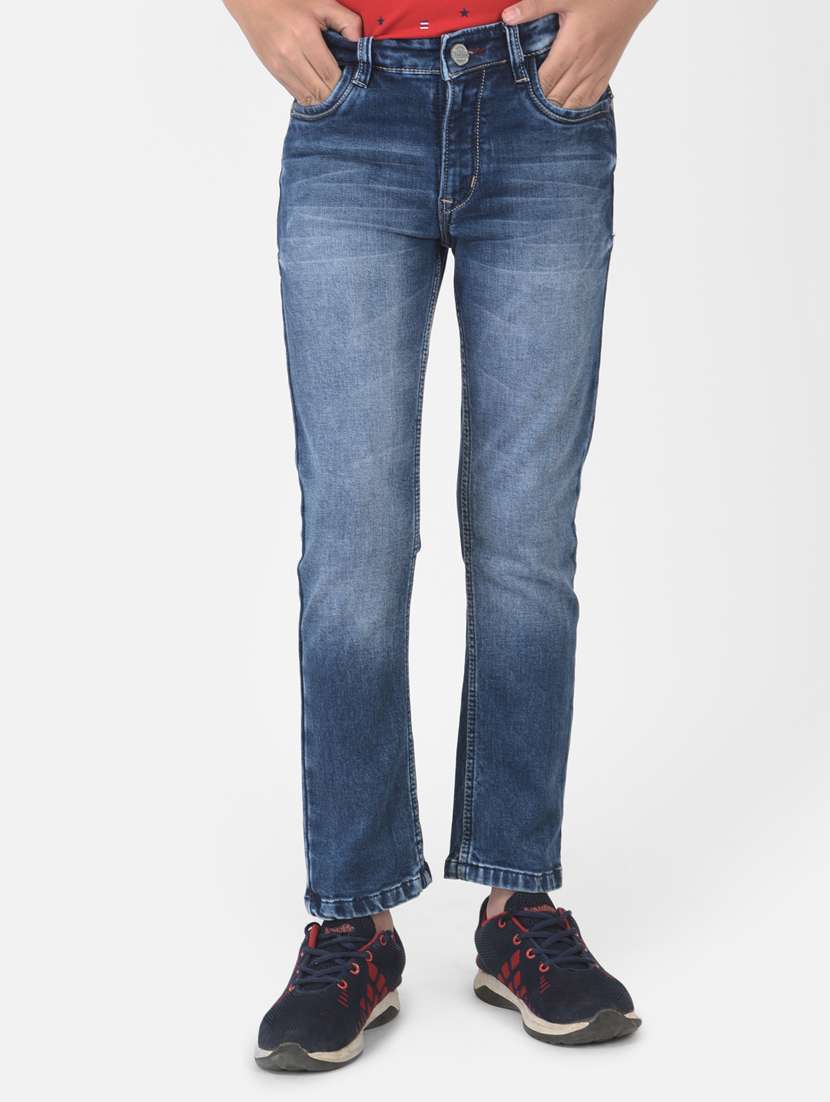 boy's plain slim fit jeans