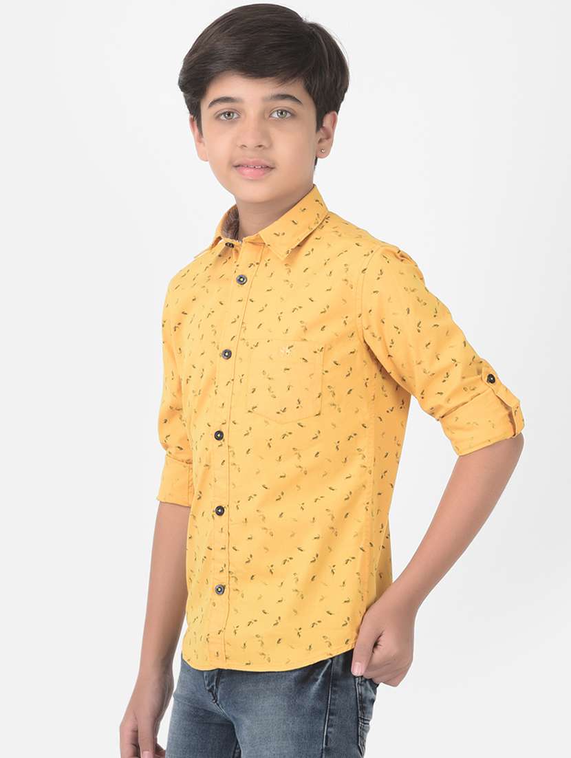 yellow printed shirt - 18386620 -  Standard Image - 1