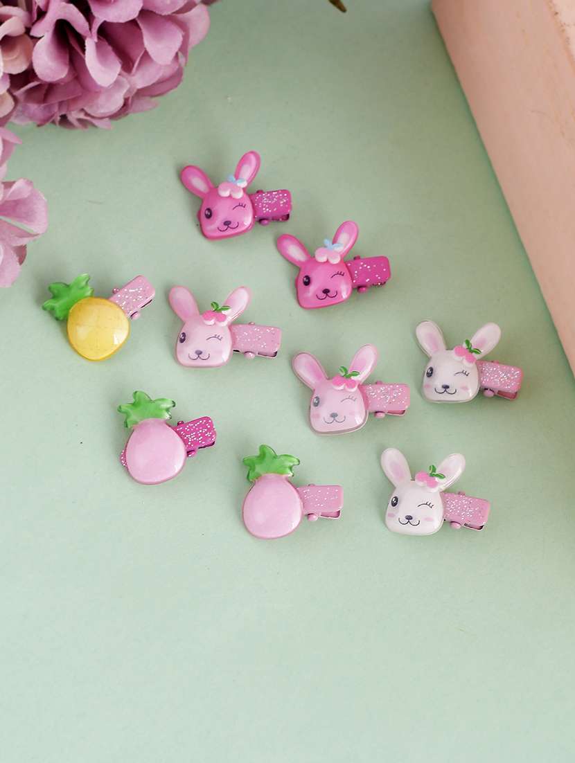 set of 9 cute alligator hairclip
