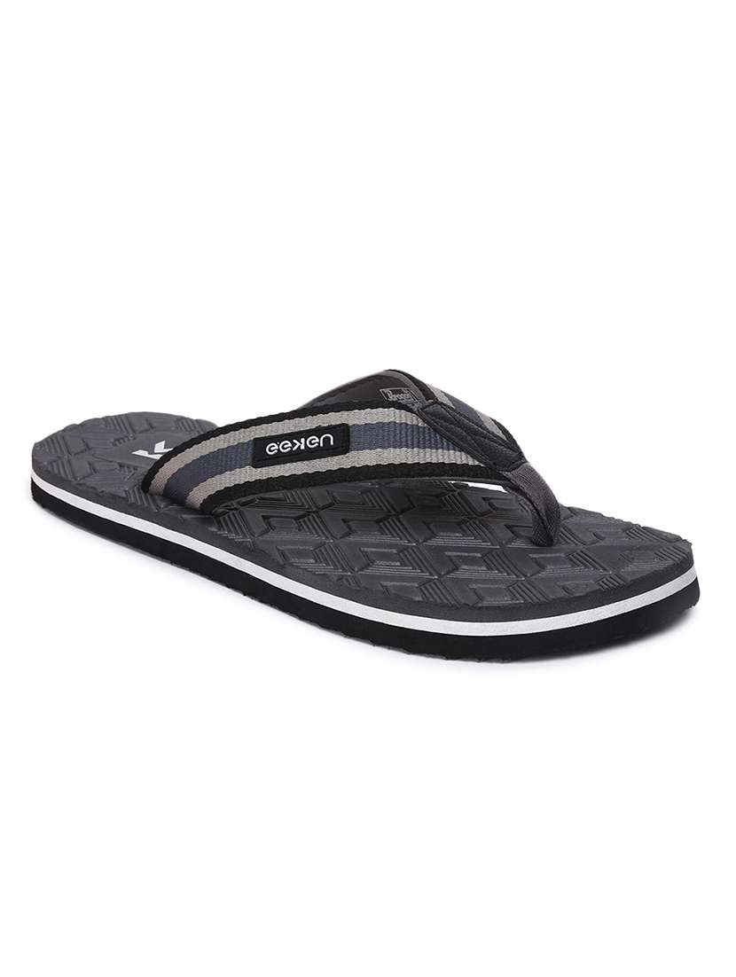 grey rubber slip on flip flops - 18386892 -  Standard Image - 1