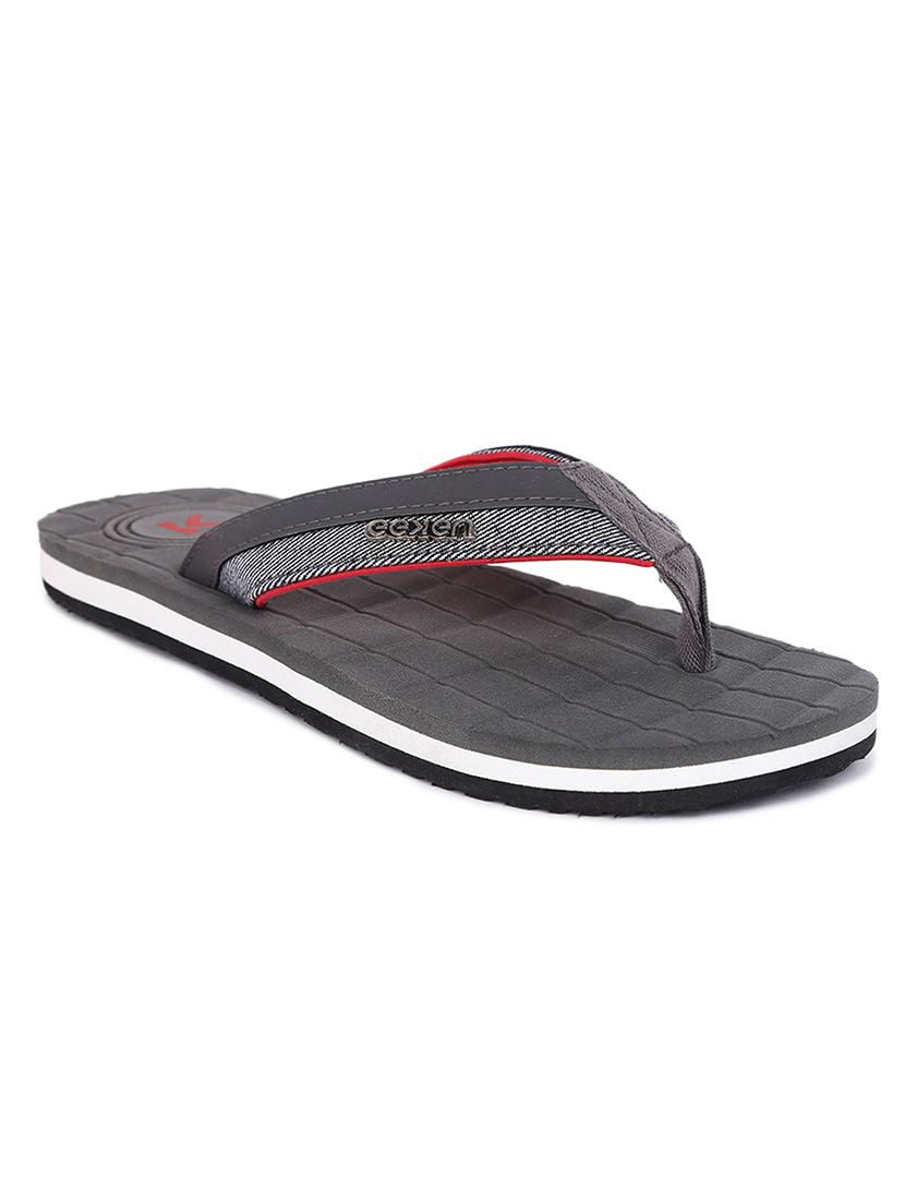 grey rubber slip on flip flops - 18386894 -  Standard Image - 1
