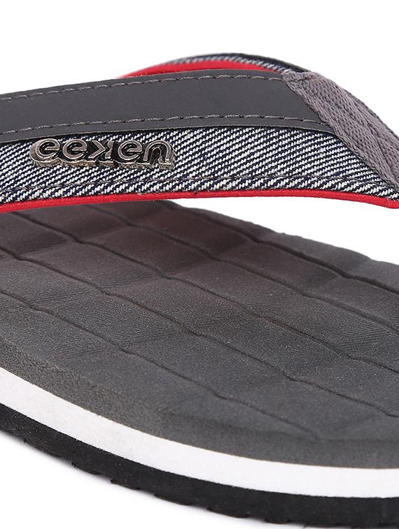 grey rubber slip on flip flops - 18386894 - Standard Image - 4