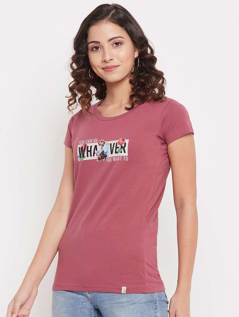 round neck printed regular tee - 18387076 -  Standard Image - 1
