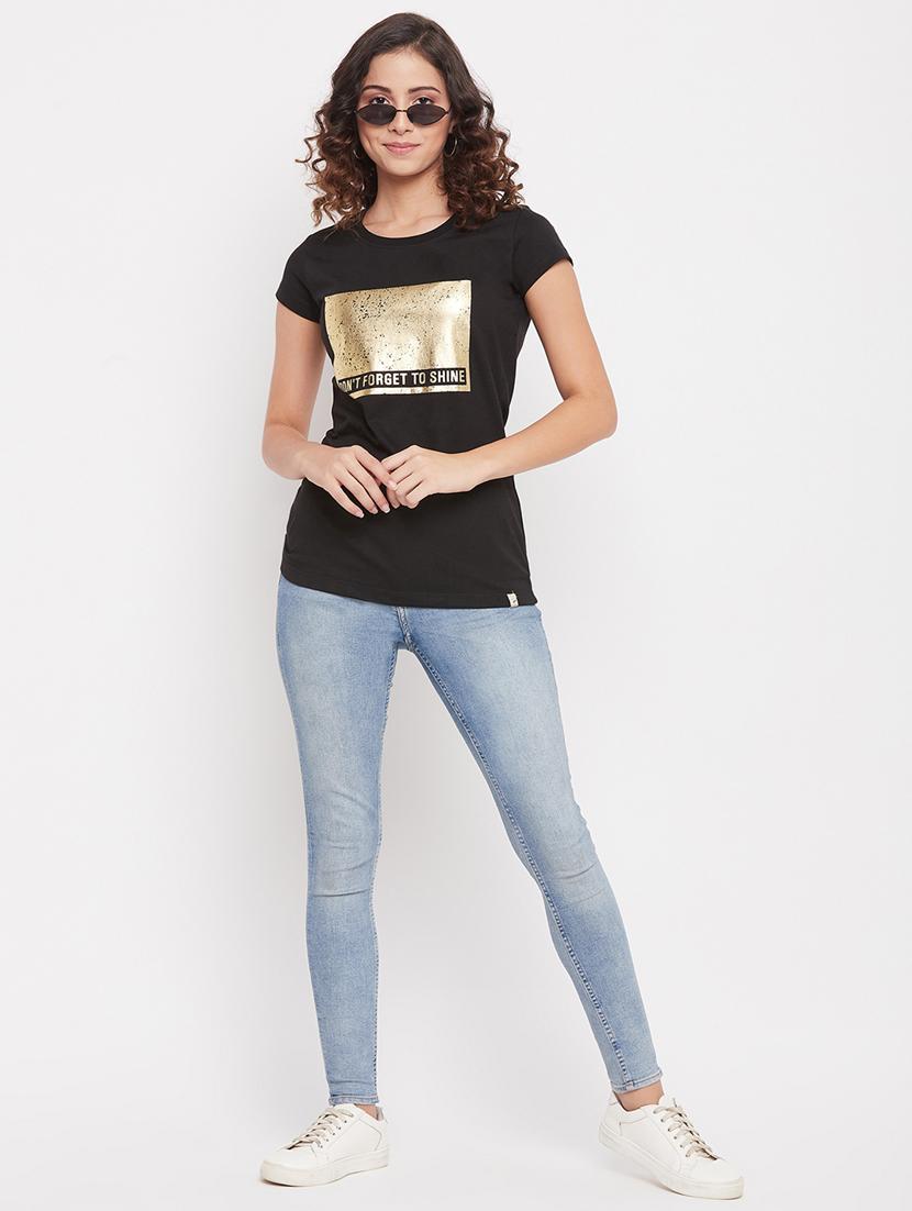 round neck printed regular tee - 18387079 - Standard Image - 4
