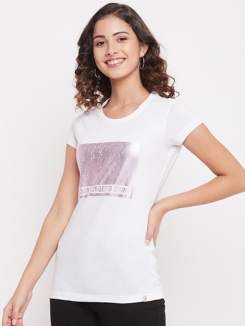 round neck printed regular tee - 18387080 - Standard Image - 1