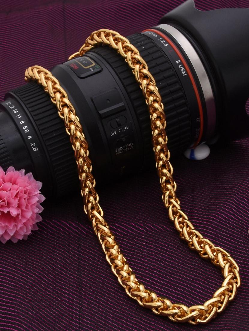 graceful delightful one gram gold plated chain - 18387105 - Zoom Image - 0